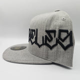 Snap Back Los Angeles Grey -black font
