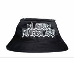 Los Angeles Bucket Hats Black white outline