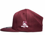 L-A PUFF SnapBack- BURGUNDY